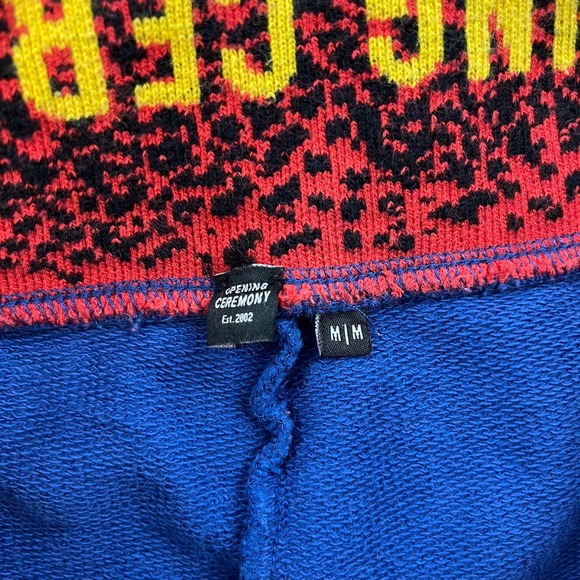 Opening Ceremony OC Elastic Logo Jogger Sweats Pants Medium Railroad Blue 2018 - Picture 7 of 11